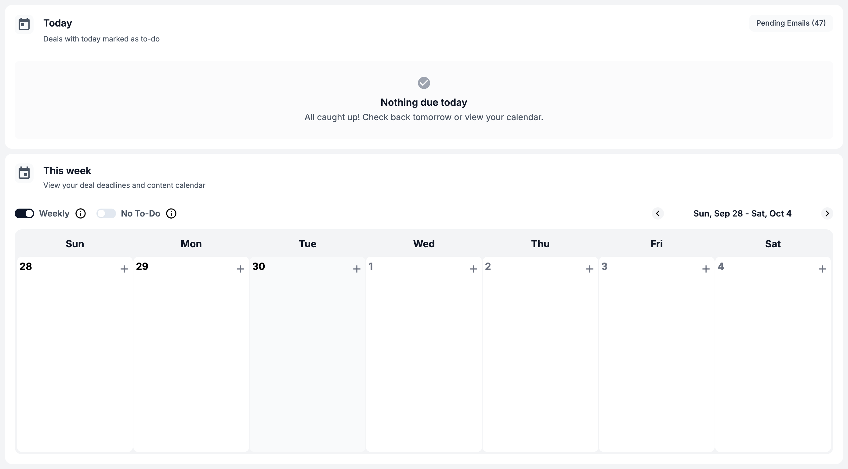 Overview of what is to do this week and more
