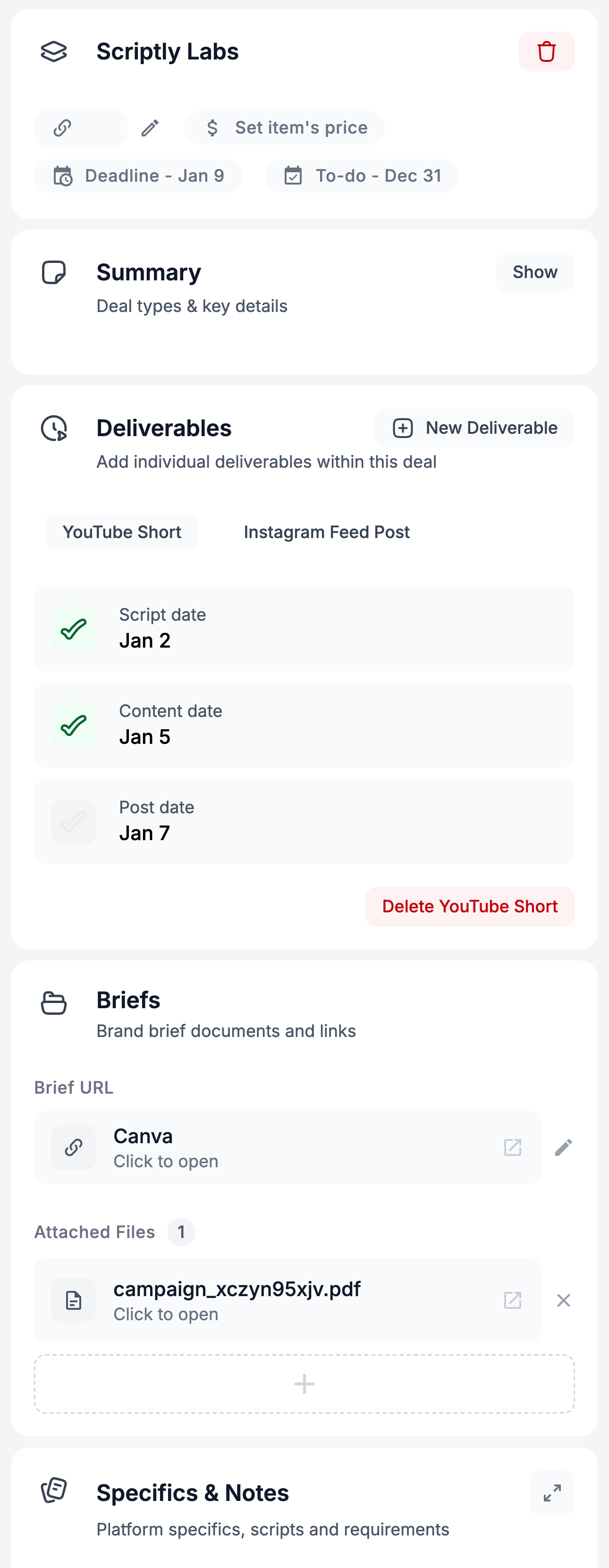 A vector-based representation of core Collabed features
